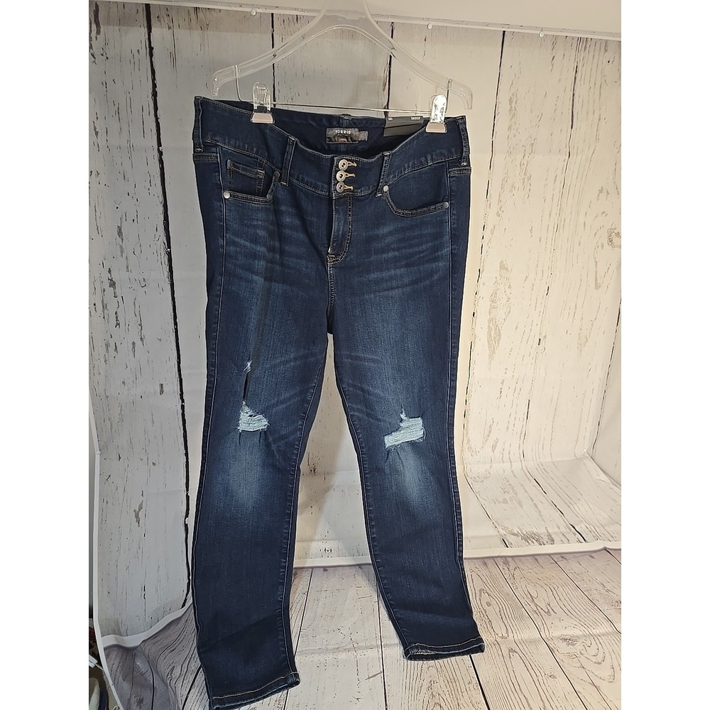 Torrid Denim Womens 18S  Skinny Jeggings Stretch Medium Wash Pants Jeans